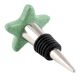 Green Star Crackle Ceramic Wine Bottle Stopper